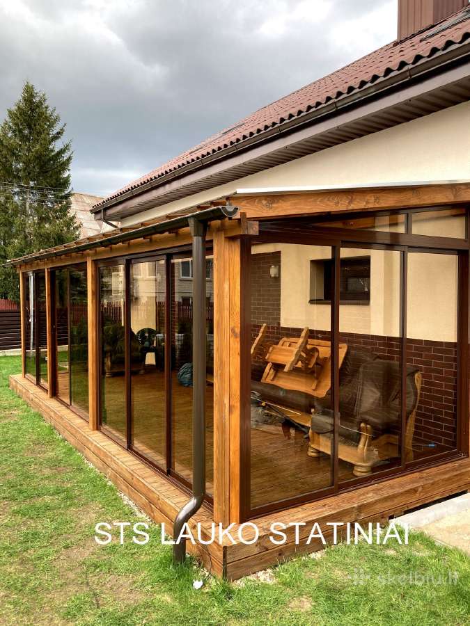 Stoginės, terasos, stiklinimas - nuotraukos Nr. 15