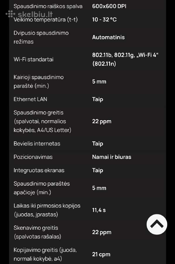 Hp lazerinis spausdintuvas spalvotas - nuotraukos Nr. 7
