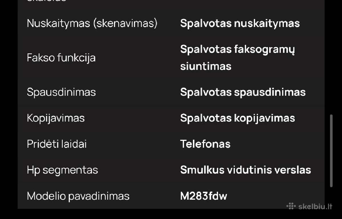 Hp lazerinis spausdintuvas spalvotas - nuotraukos Nr. 9