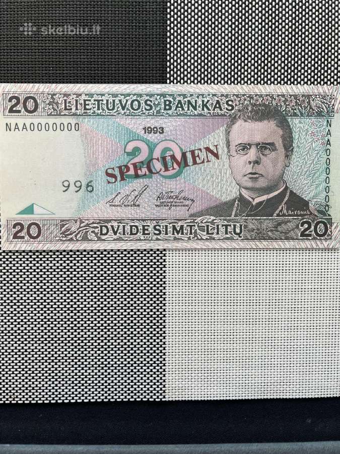 20 Litų pavyzdys