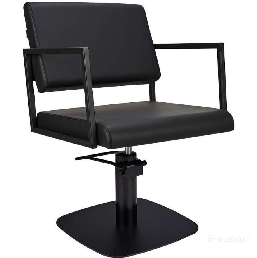 Profesionali kirpyklos kėdė Loft Black Square - nuotraukos Nr. 2