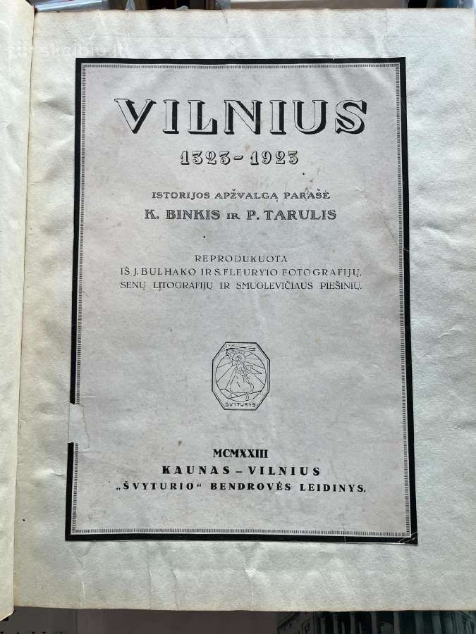 Vilnius1323- 1923 - nuotraukos Nr. 2