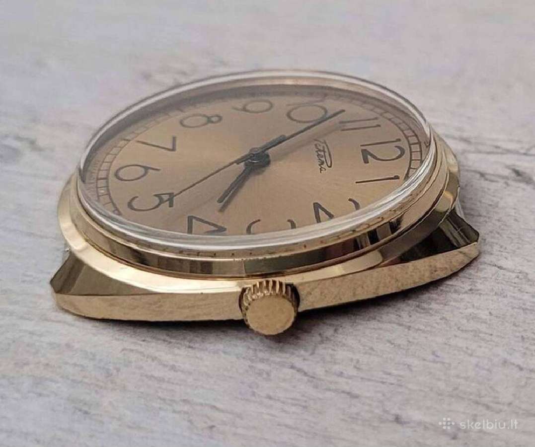 Auksuotas laikrodis "Raketa" TSRS. - nuotraukos Nr. 5