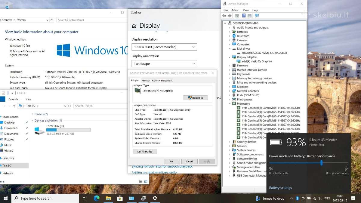 Dell Latitude 7420 11gen cpu 16gb SSD Fhd - nuotraukos Nr. 7