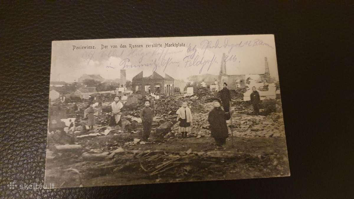 Sena atvirutė Panevezys 1916 m.