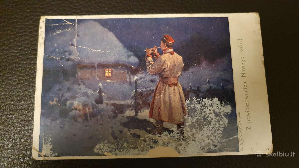 Sena atvirutė 1912 m.adresuta i Palanga