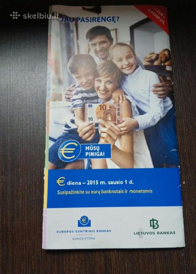 2015m lankstinukas euro ivedimui su dviem kortelėm
