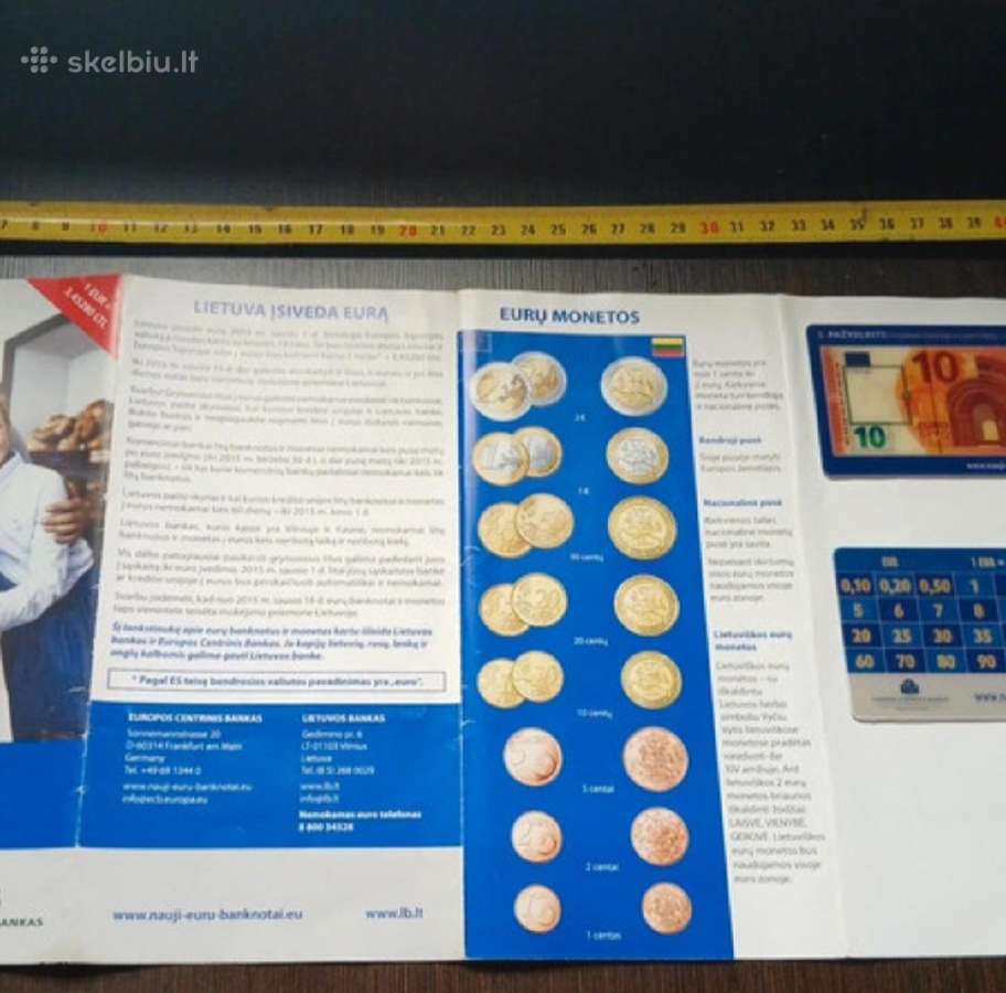 2015m lankstinukas euro ivedimui su dviem kortelėm - nuotraukos Nr. 2
