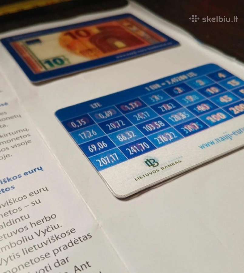 2015m lankstinukas euro ivedimui su dviem kortelėm - nuotraukos Nr. 5