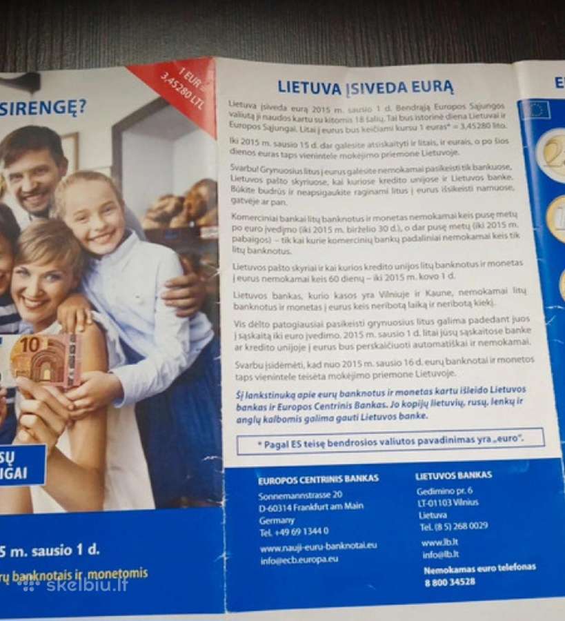 2015m lankstinukas euro ivedimui su dviem kortelėm - nuotraukos Nr. 6