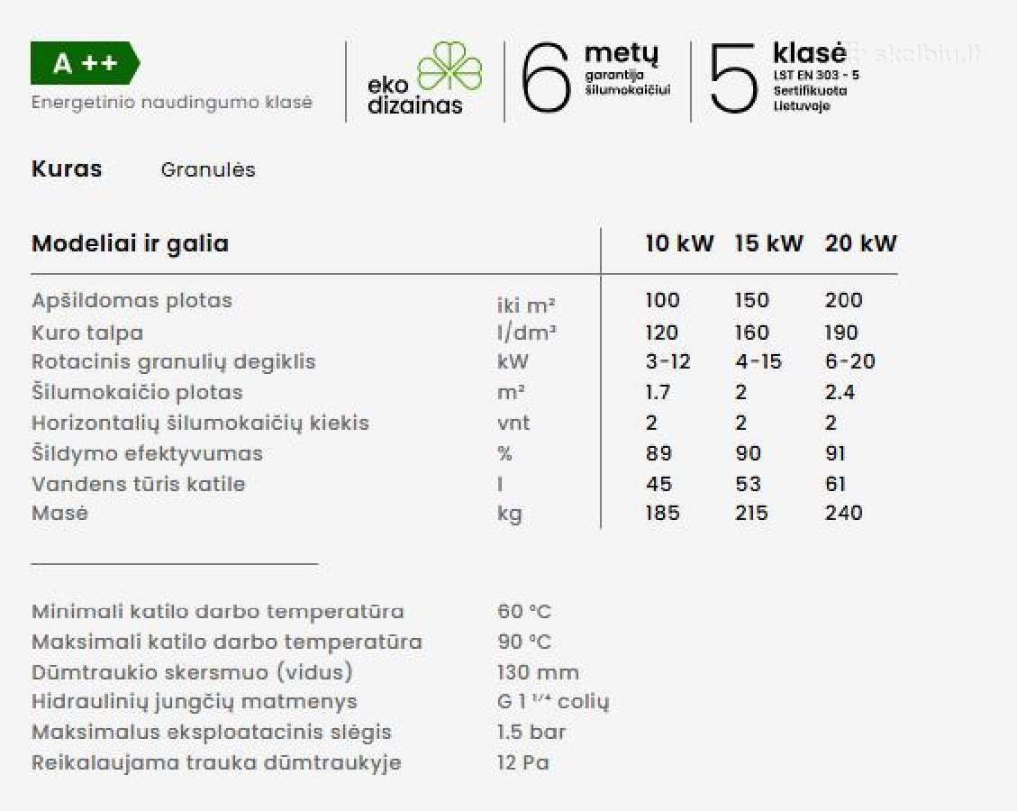 Bio Kompakt - granulinis katilas - Paramai gauti - nuotraukos Nr. 4