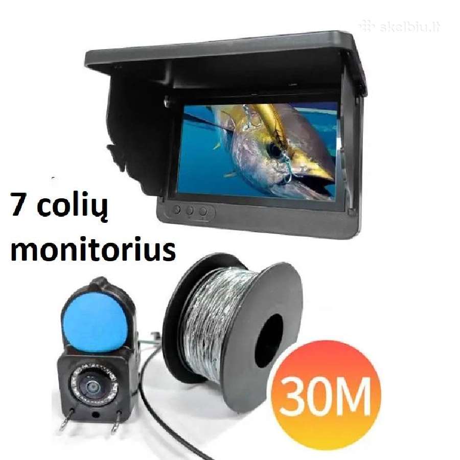 Povandenine kamera ir 7' monitorius žvejybai