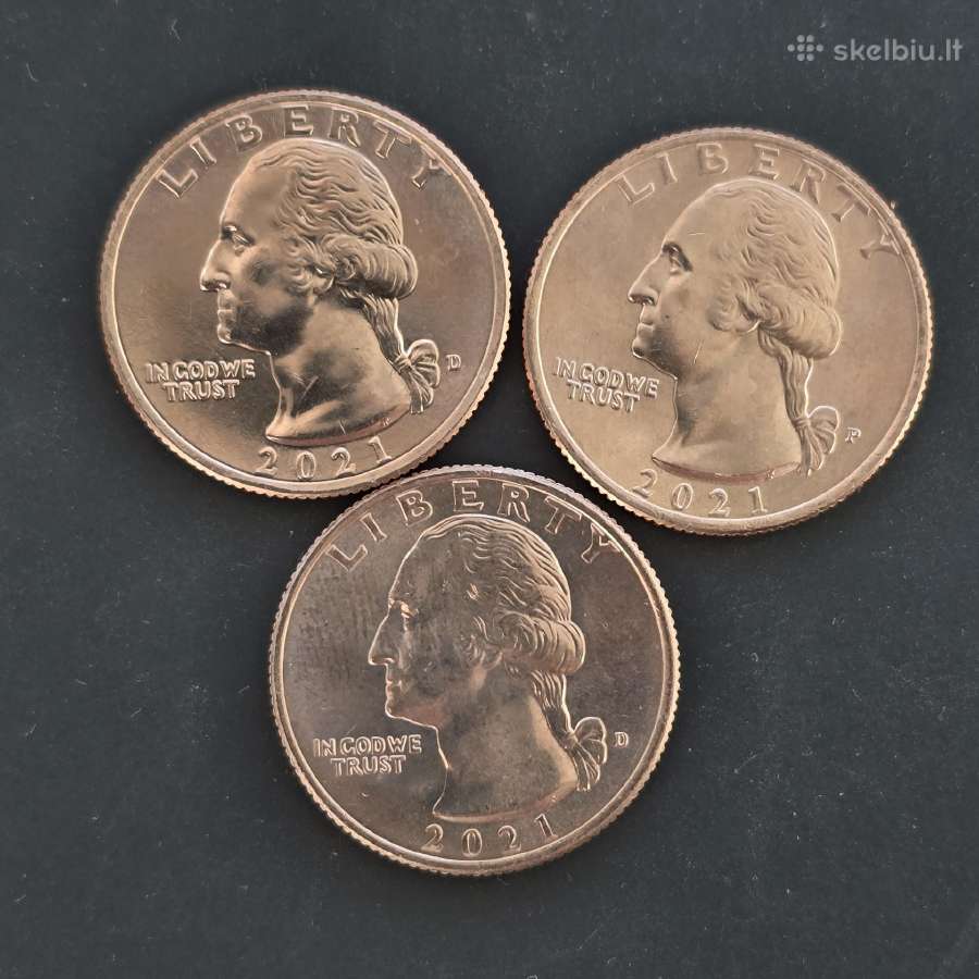JAV(usa) 2021 25c. G. Washington keliasi per Delaw - nuotraukos Nr. 2
