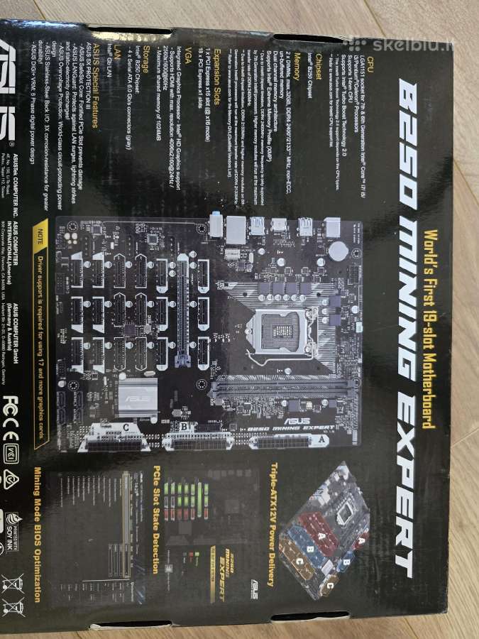 B250 Mining Expert + RAM + Cpu + WiFi + SSD