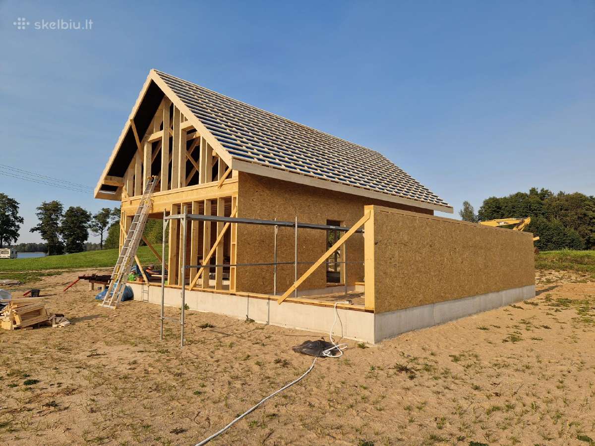 Karkasinių namų statyba, vidaus apdaila.