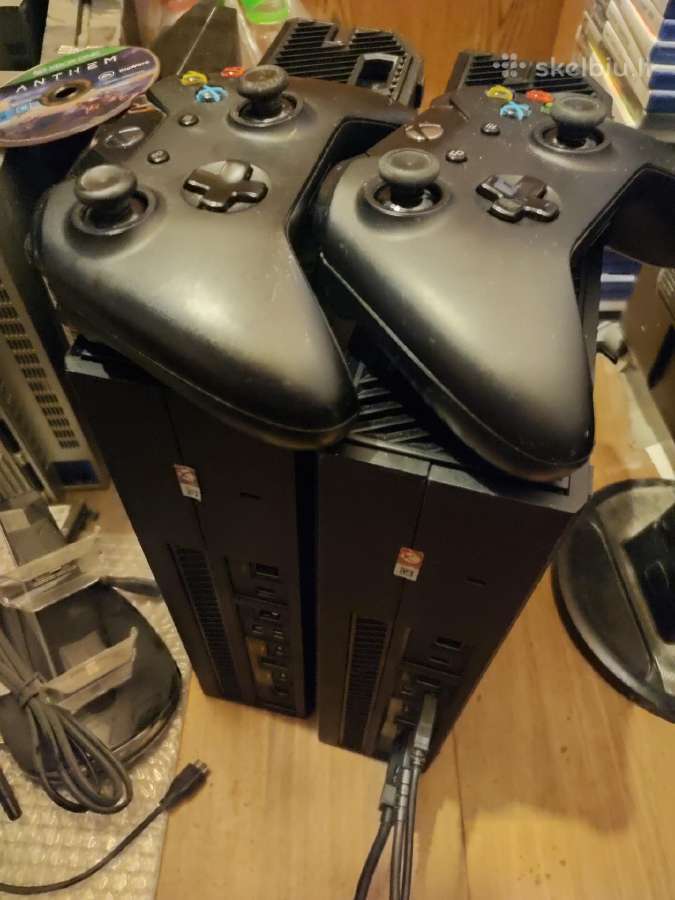 Geros bukles Xbox One, daug zaidimu, 2 pulteliai. - nuotraukos Nr. 2