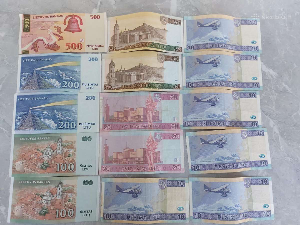 Parduodu litų banknotus