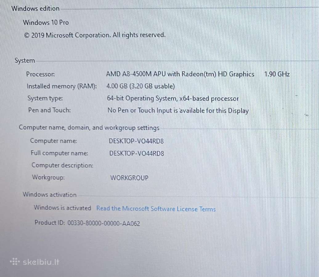Lenovo laptopas - nuotraukos Nr. 3