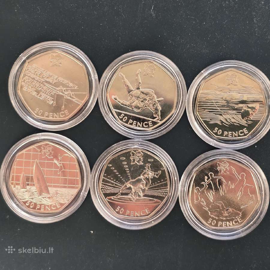 D.britanija 2011 50 pence Londono Olimp. žaid. Unc
