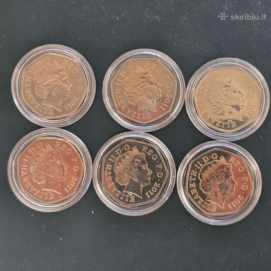 D.britanija 2011 50 pence Londono Olimp. žaid. Unc - nuotraukos Nr. 2