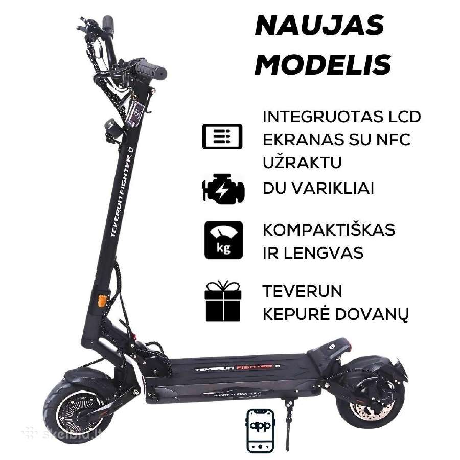 Teverun elektriniai paspirtukai Lietuvoje - nuotraukos Nr. 3