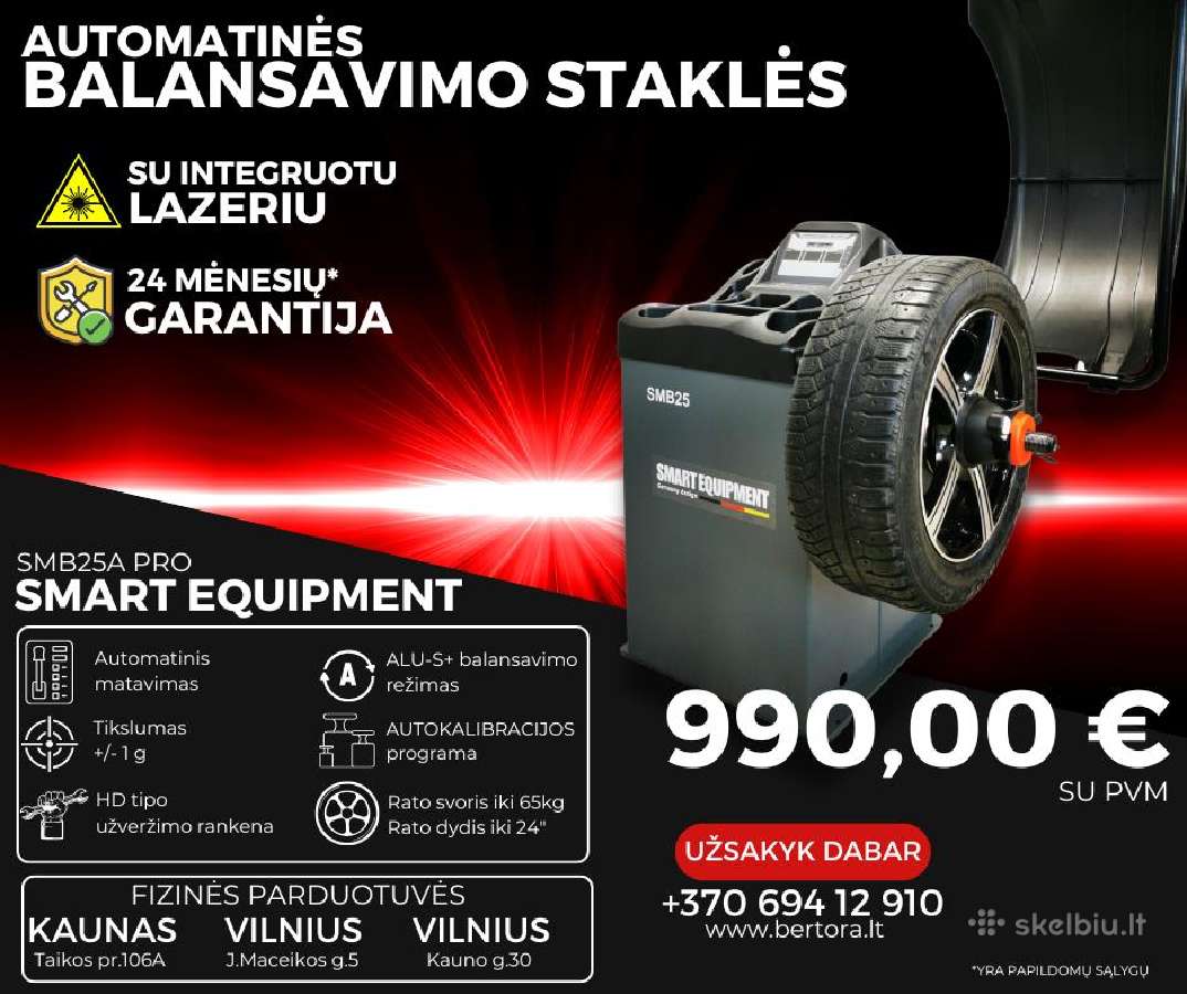 Automatinės balansavimo staklės su lazeriu