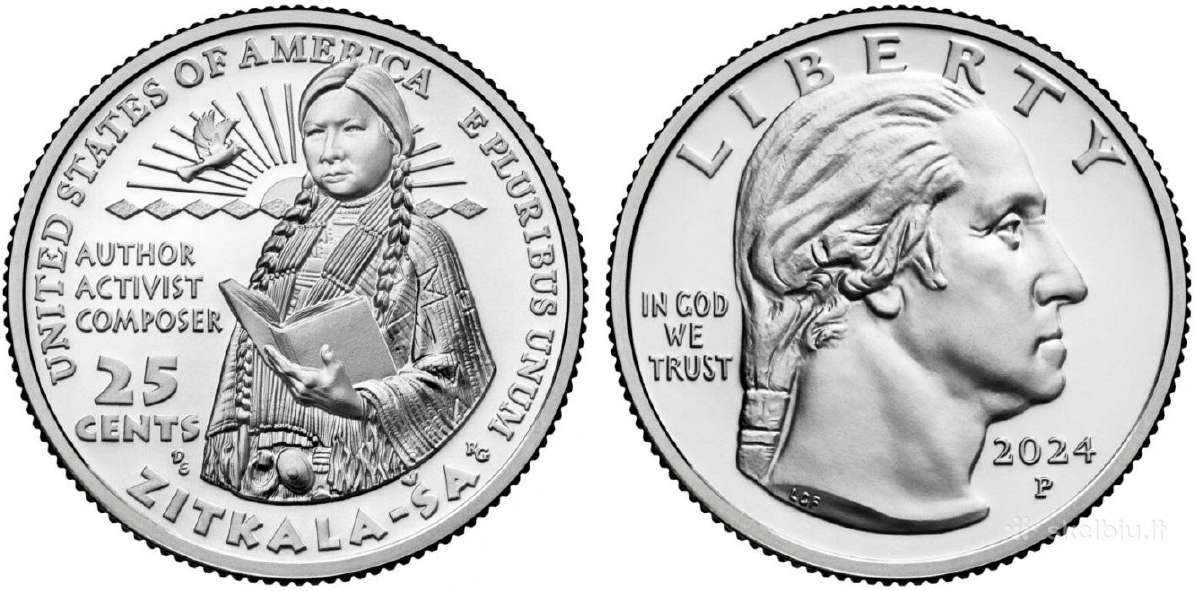 JAV 25 centai, 2024 Zitkala-ša Uc408