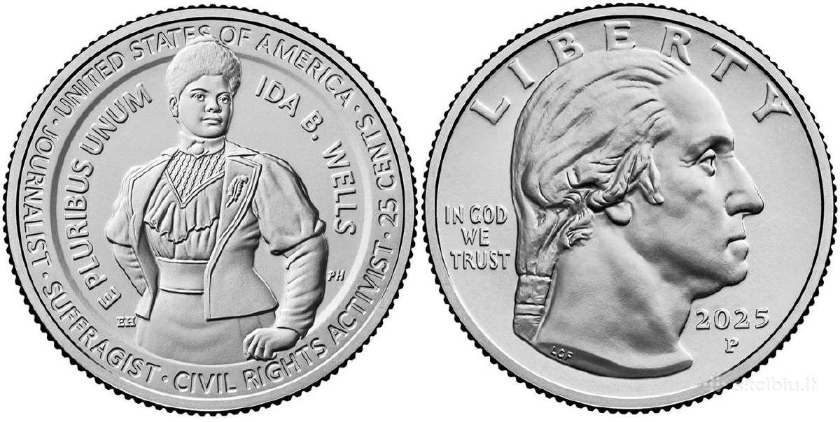 JAV 25 centai, 2025 Ida Bell Wells Uc427