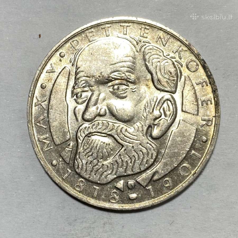 1968 D Vokietija silver pinigas 5 mark /K17