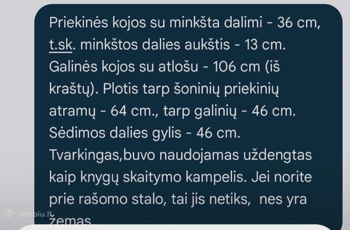 Krėslas - nuotraukos Nr. 6