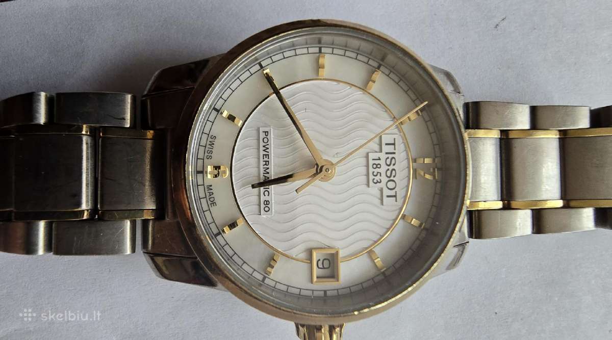 Tissot Powermatic 80. Titanium. Pearl white dial.