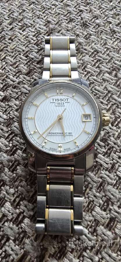 Tissot Powermatic 80. Titanium. Pearl white dial. - nuotraukos Nr. 3