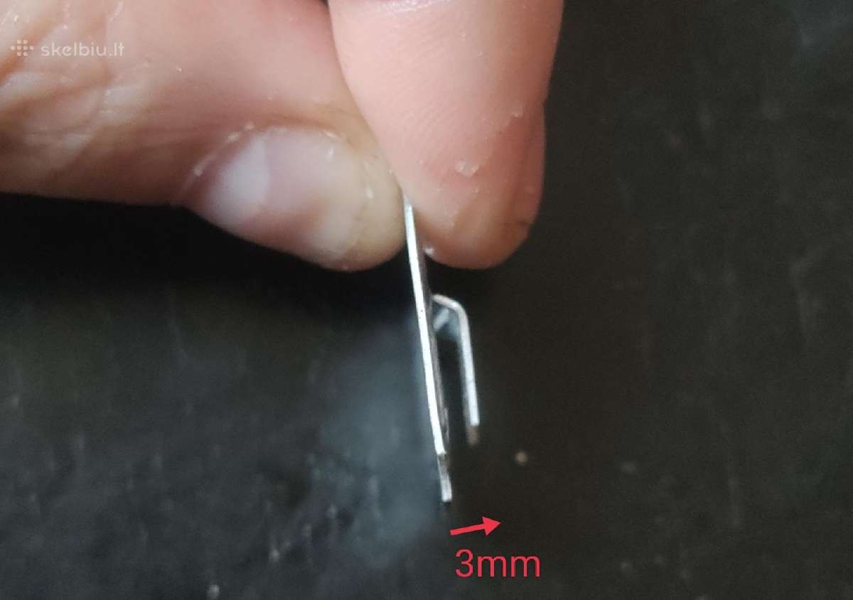 81vnt Dailylenčių tvirtinimo kabės.ilgis 2.3cm - nuotraukos Nr. 3