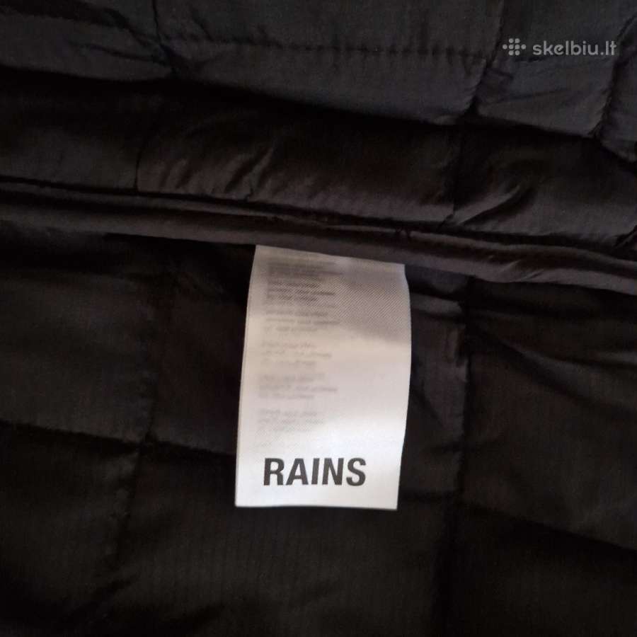 Juoda Rains bomber stiliaus striukė - nuotraukos Nr. 7