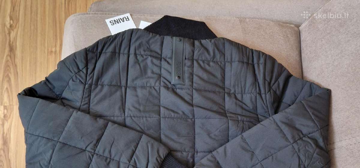 Juoda Rains bomber stiliaus striukė - nuotraukos Nr. 8