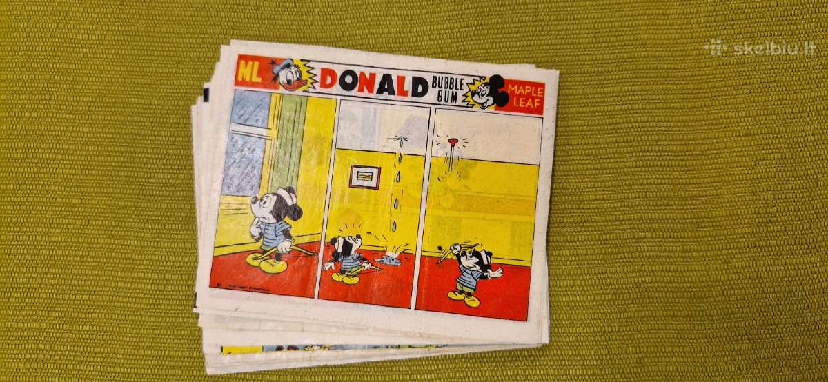Donald Ml kramtomosios gumos popierėliai #C