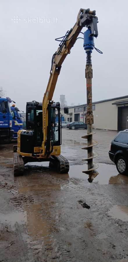 Žemės kasimo darbai mini ekskavatorium 3.8t - nuotraukos Nr. 2