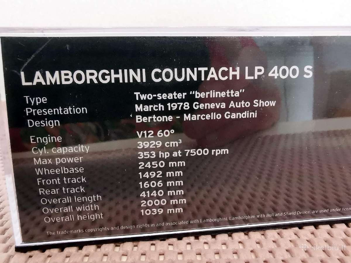 1:43 Sportinių (Lamborghini) Automobilių Modeliai - nuotraukos Nr. 11