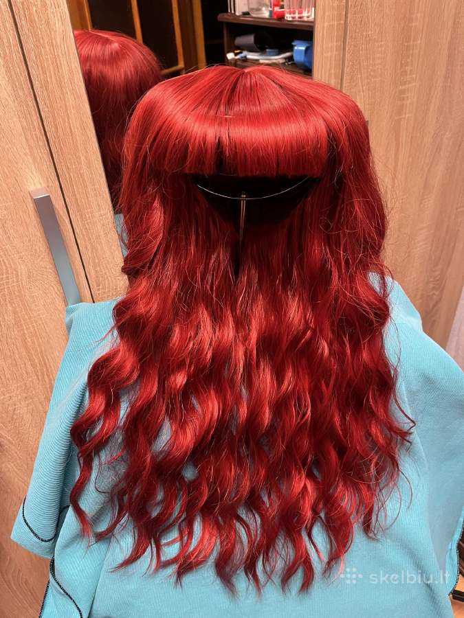Ryskiai raudonas perukas wig
