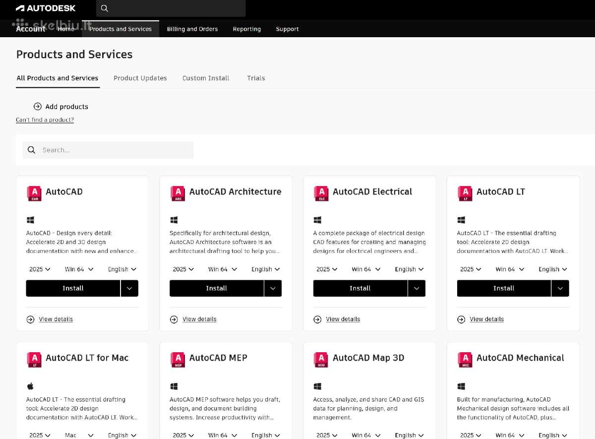 Originalūs Autodesk Autocad 2022-2027 - nuotraukos Nr. 2