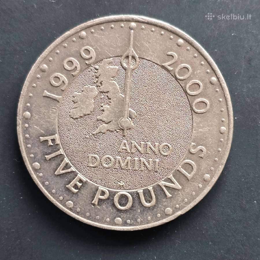 D.britanija 2000 5pounds Tūkstantmetis