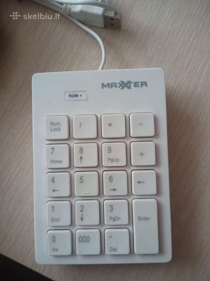 Išorinė skaičių klaviatūra Maxter