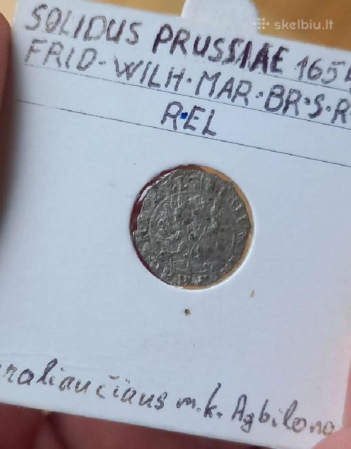 Vokiet- Prūsija- Brandeburg 1654 1 šiling (sidabr) - nuotraukos Nr. 2