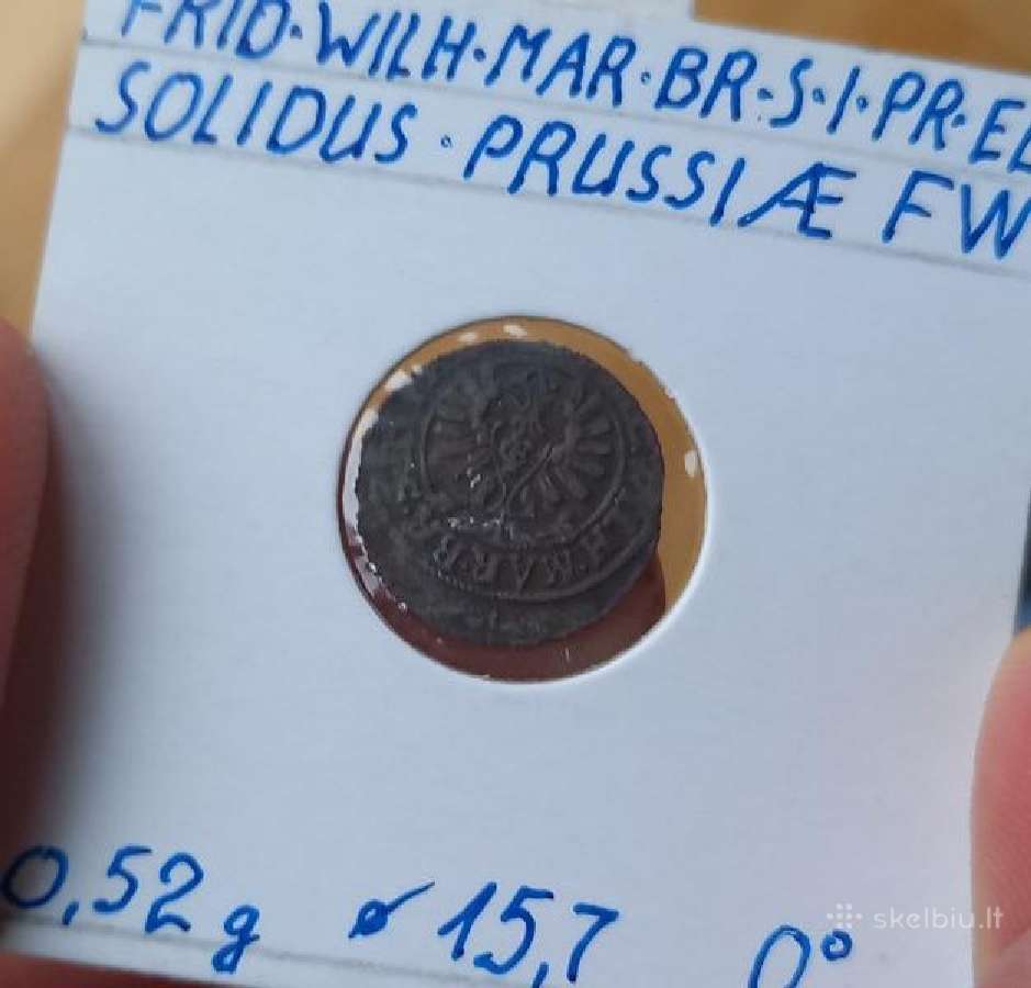 Vokiet- Prūsija- Brandeburg 1654 1 šiling (sidabr) - nuotraukos Nr. 2