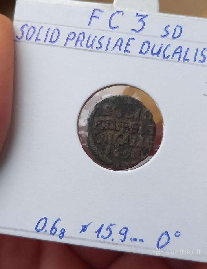 Vokiet- Prūsija- Brandeburg 1699 1 šiling (sidabr)