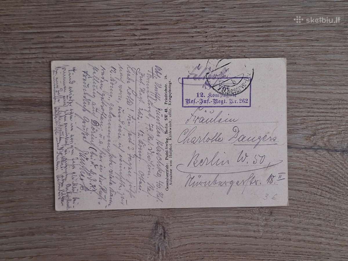 Lietuva 1916 m. Vilniaus katedra, atvirukas - nuotraukos Nr. 2