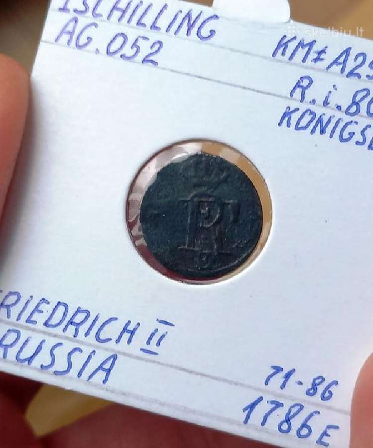 Vokietija- Prūsija 1786 1 šilingas (sidabras) - nuotraukos Nr. 2