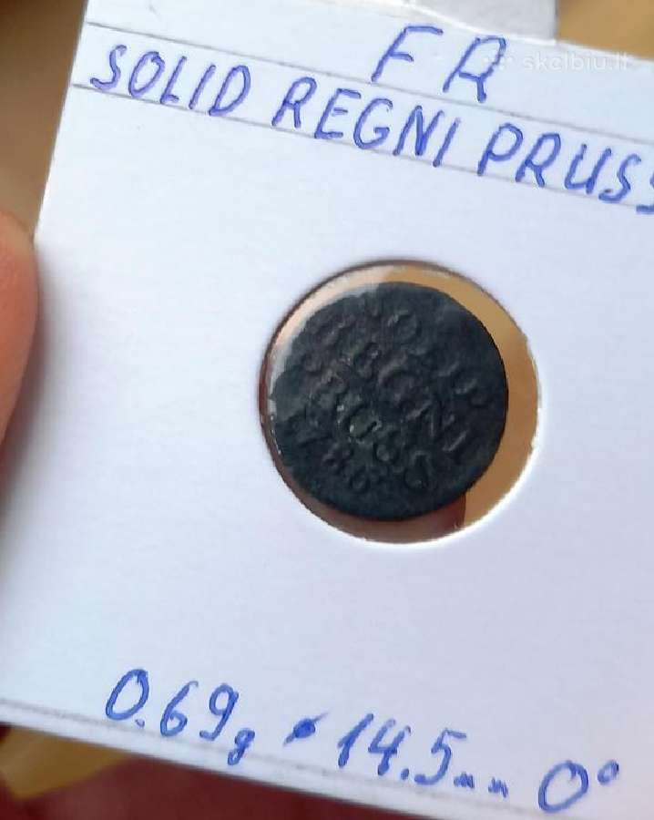 Vokietija- Prūsija 1786 1 šilingas (sidabras)