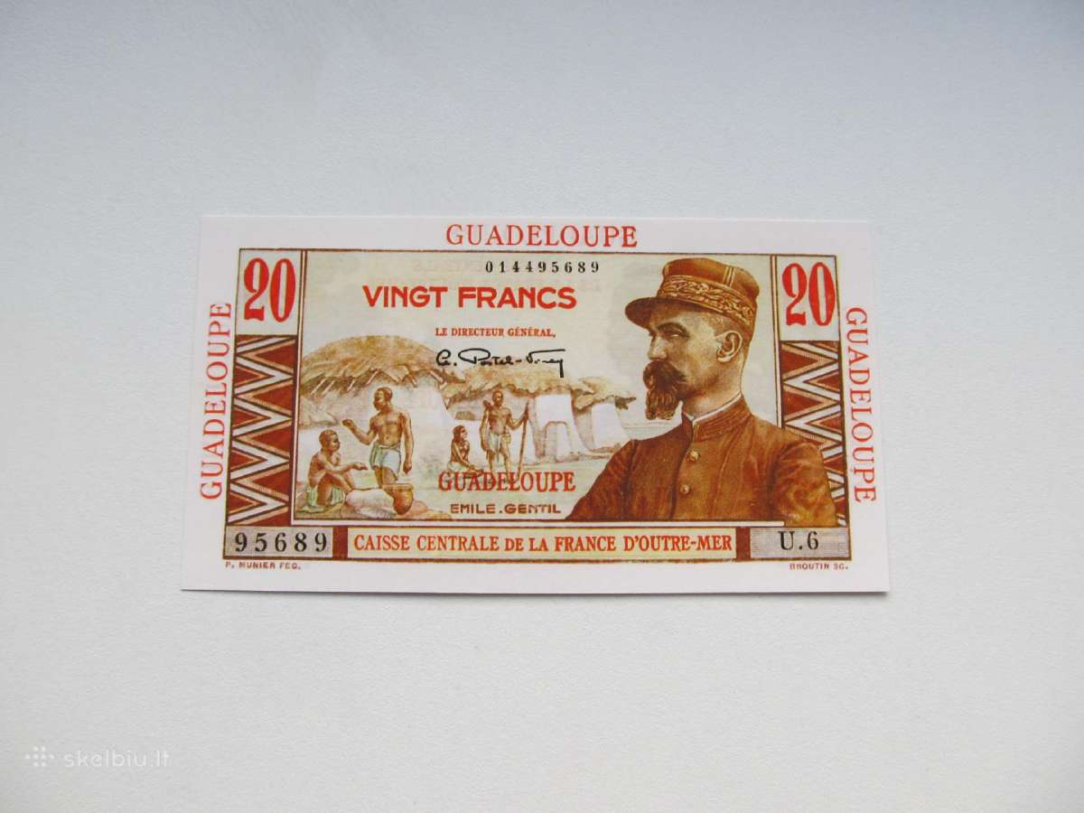 20 franku , Gvadelupa , 1947 - 1949
