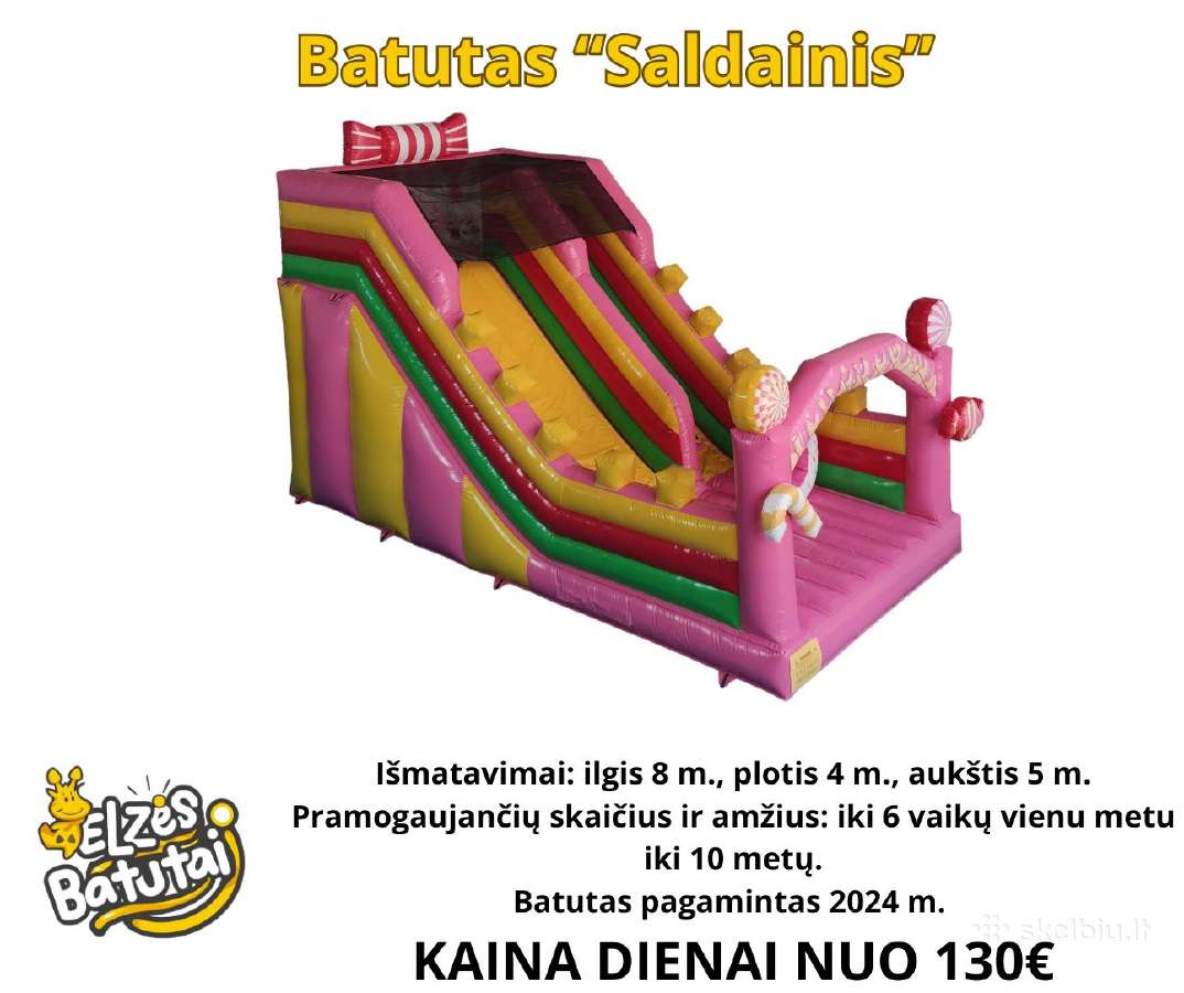 Pripučiamų batutų nuoma Kaune ir Kauno r. - nuotraukos Nr. 5